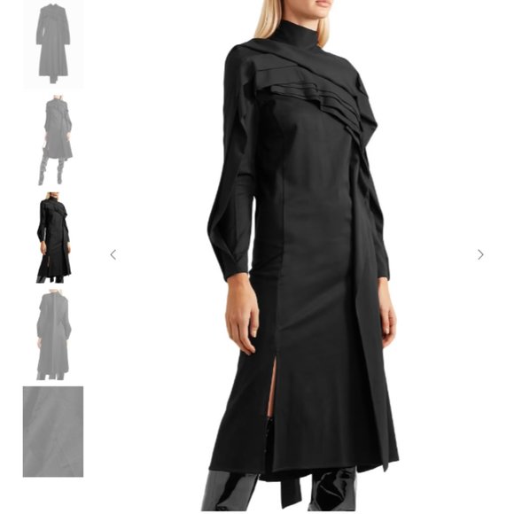 KOCHÉ Stretch-jersey turtleneck midi dress - Picture 2 of 5